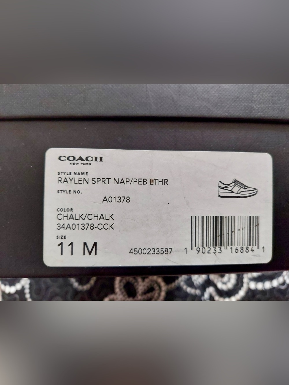 COACH Chalk Raylen Sneakers - Picture 6 of 6